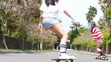 《秀色体坛》第102期：甜美长腿小姐姐 秀清新可爱式滑板风