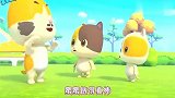 宝宝巴士：乐乐吃蛋糕吃得全身都是，蜜蜜提醒它小心蚂蚁会来哦