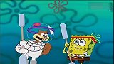 海绵宝宝：珊迪好歹有个头盔，心疼海绵宝宝的头呀！