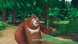 熊出没：强哥还敢手拿蜜蜂巢，都不怕被蜜蜂蛰，敬你是条汉子