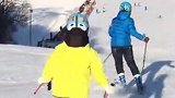 兄弟俩回转滑雪 高山滑雪中的技术流