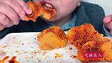 吃自制麻辣炸鸡，脆皮香蕉，可乐，听不一样的咀嚼音！