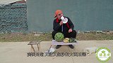 小伙卖“西瓜”，抠门到家了，这可真是铁公鸡，太逗了