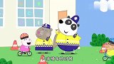 小猪佩奇：孩子们要骑自行车，警察叔叔亲自来指导，要好好学哦