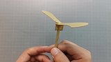 教你用纸做一个“竹蜻蜓”，简单易学，飞的又高又远！