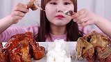 炸鸡和烧鸡到底那个更好吃，韩国美女一样来一个
