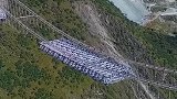 中国在建超级工程，世界第一座独臂单箱梁特大悬索桥，金沙江大桥