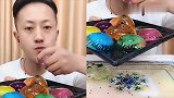 吃冰小伙子直播了，爆浆大冰块一口一个超过瘾，这是我向往的生活
