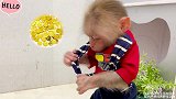 小猴子比比偷水果，用计在小狗汪汪的超市吃了霸王餐