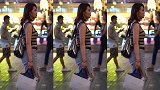 胖人穿横条纹还是竖条纹，小姐姐的身材很健美