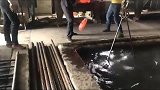挖掘机链条调质焠水，滲透好，内外硬度相差到度