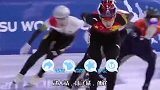 中国三名女将角逐短道速滑女子1000米金牌