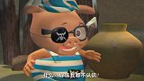 小猪猪中了海盗的诡计，被骗进海盗大本营，被海盗头子一招打趴