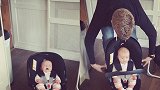 英国一奶爸为哄娃，借用婴儿座椅假装机器人，引萌娃一脸懵
