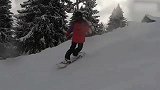 柴碧云的VLOG，记录滑雪场精彩时刻，女神全程抖腿