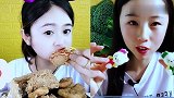 美女直播吃炸鸡，看着真过瘾，是我向往的生活