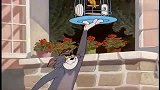 猫和老鼠：汤姆恶狠狠的看着小鸟，想把它丢掉，被老鼠搞砸了