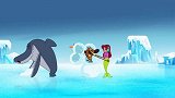 搞笑动画：鲨鱼哥和鬣狗从雪怪手中救出美人鱼，几人不打不相识