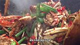 鲸鱼搁浅在海滩上，却被一群公关蟹盯上，壮观场面头一次见