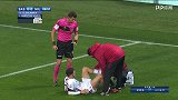 意甲-惨！米兰玻璃人上场8分钟就受伤 奋力铲传挫伤脚踝-花絮
