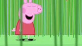 猪爸爸的花园长着很深的杂草，佩奇乔治在里面捉迷藏