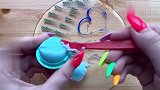 用彩妆混合透泰制作几款彩色泥巴，无硼砂