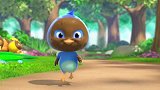 萌鸡小队：小松鼠看见怪物吓跑了！