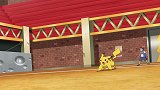 宠物小精灵：皮卡丘对战顽皮雷弹，帮助小智赢下第一场比赛！
