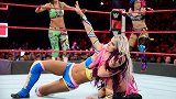 WWE-18年-RAW第1292期：女子三对三组合赛 布里斯&米琪&贾克斯VS班克斯&贝莉&明日华-单场