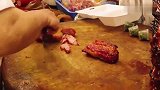 香港美食之烧腊2：这个切叉烧看着挺舒服，这才是真正的游刃有余