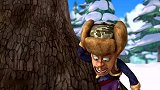 熊出没之过年，光头强改造伐木机，砍倒美人松，就想回家过年