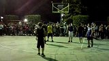 篮球-15年-邓超户外打篮球引百人围观 助攻得分无所不能-新闻