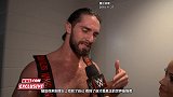 WWE-18年-RAW第1331期：赛后采访 赛斯·罗林斯用行动说话 自信将战胜安布罗斯卫冕冠军-花絮