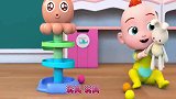 超级宝贝：小宝贝又惹祸，将铁轨都弄塌了，哥哥急忙来搭救