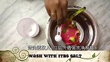 火龙果的正确剥法，简单快捷！