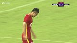 运气不佳！亚泰任意球造威胁 韩子龙头槌击中立柱