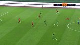 国安后场发动三线速攻 阿兰后点推射角度太正