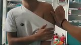 男子扎针遇到新手护士，心疼中又带了点好笑
