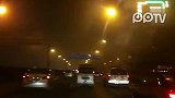 大雾中的北京二环路实拍