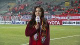 太可爱了吧！韩国美女主播赛前报道鲁能大战庆南FC