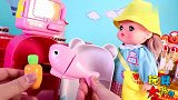 咪露妹妹制作胡萝卜美食和果酱奶茶 兔子宝宝过家家玩具