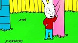 超人兔：斯伯终于聪明了，发现哥哥能看见他耳朵，开始想好多办法