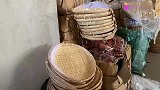 纯手工竹编簸箕防蚊防苍蝇竹篮子家用收纳箱子
