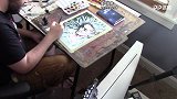 WWE画师手绘“女皇”夏洛特·弗莱尔精美油画