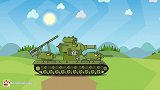 坦克动漫世界，S系KB-44狙击D系怪兽坦克