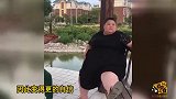 女孩体重爆表穿婚纱拍视频走红,女孩比起当网红更想瘦