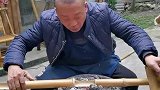 青城马椅子制作椅子加固圈，一次到位，严丝合缝，见过这手艺吗