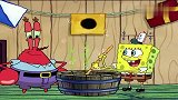 海绵宝宝：蟹老板找海绵宝宝帮忙，居然要洗钱，将黑钱洗干净！