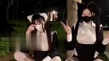 同一种衣服，两个女孩穿出，不一样的味道