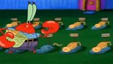 海绵宝宝：蟹老板为给珍珍找食物，居然入室偷窃，将吃的全都拿走
